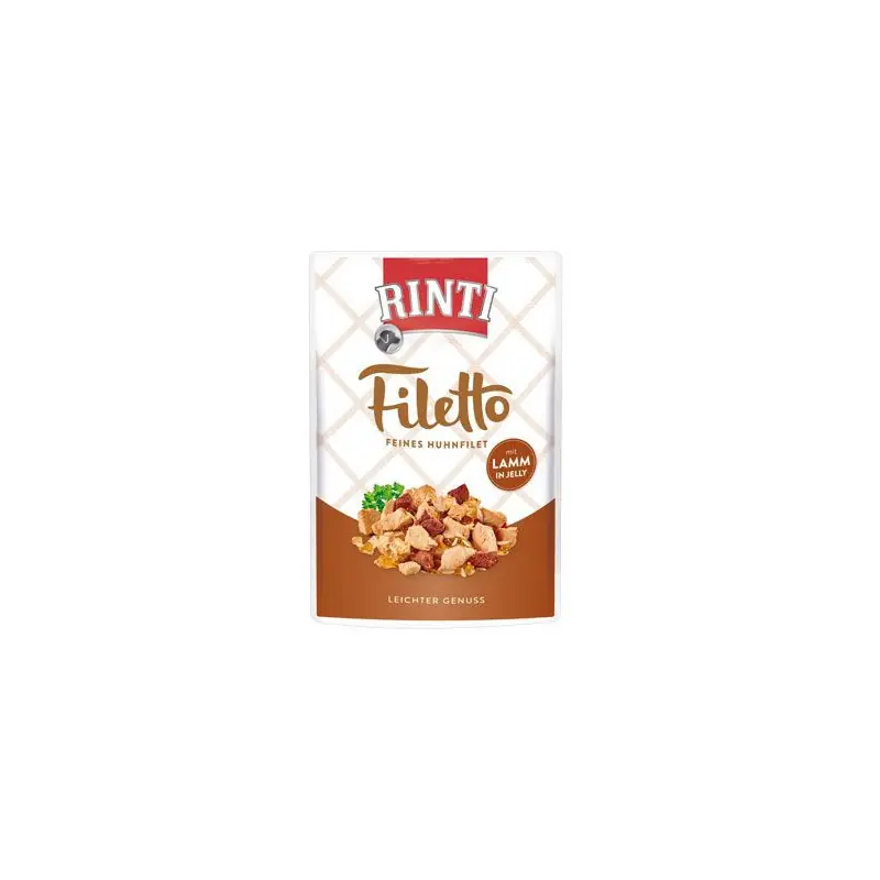 Rinti Dog Filetto kapsa kuře+jehně v želé 100g Ihned K Objednání