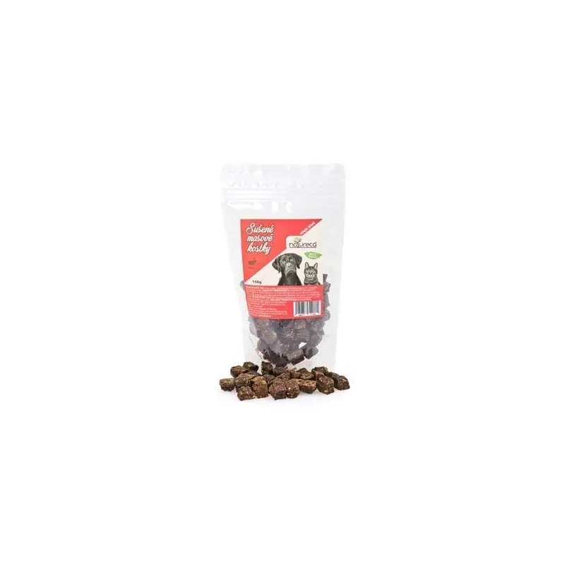 Natureca Dog & Cat Masové kostky Zajíc 150g Speciální Cena