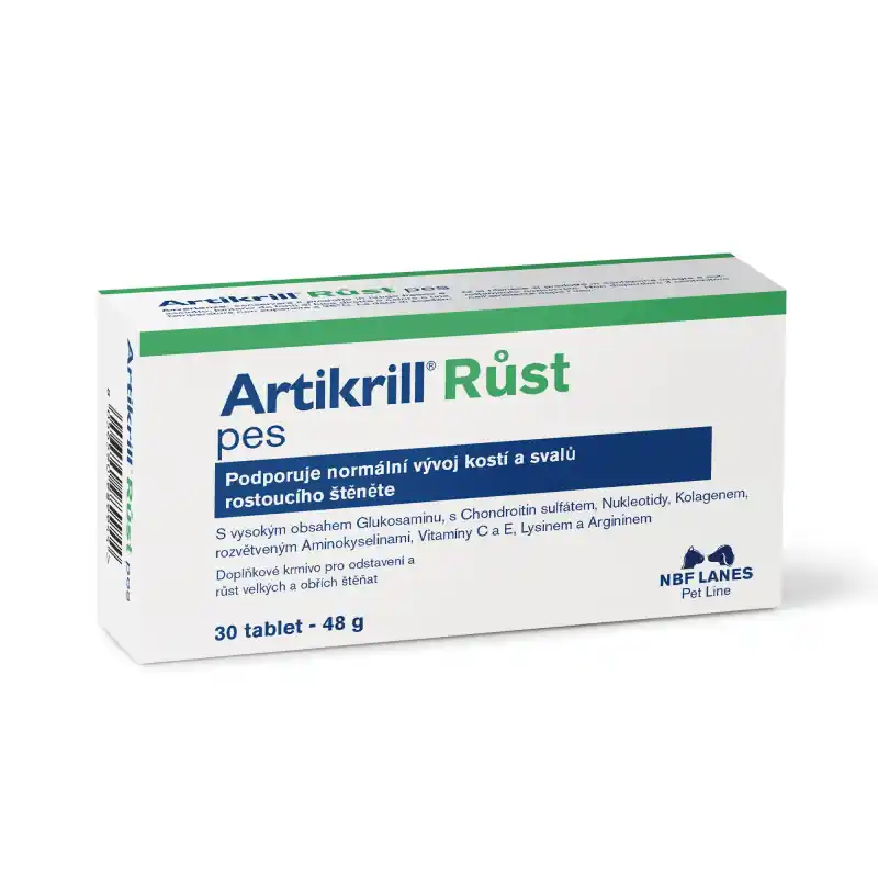 Oblíbený Artikrill Crescita na klouby pro štěňata 60kps