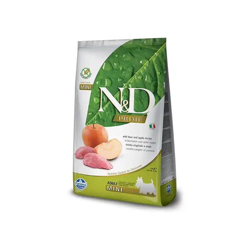 Sezónní Sleva N&D PRIME DOG Adult Mini Boar & Apple 2,5kg