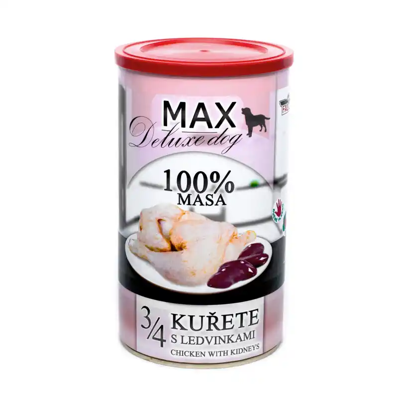Zlevněný Sokol Falco Max Deluxe dog 3/4 kuřete s ledvinkam1200g