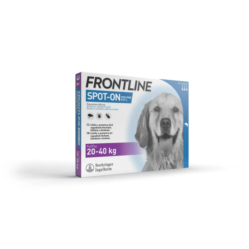 Hit Sezóny FRONTLINE SPOT ON pro psy L (20-40kg) - 3x2,68ml