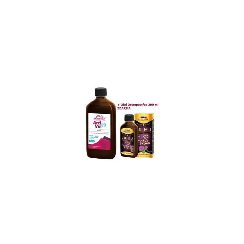 VITAR Veterinae ArtiVit Sirup 500ml+ostrop.olej 200ml Levný