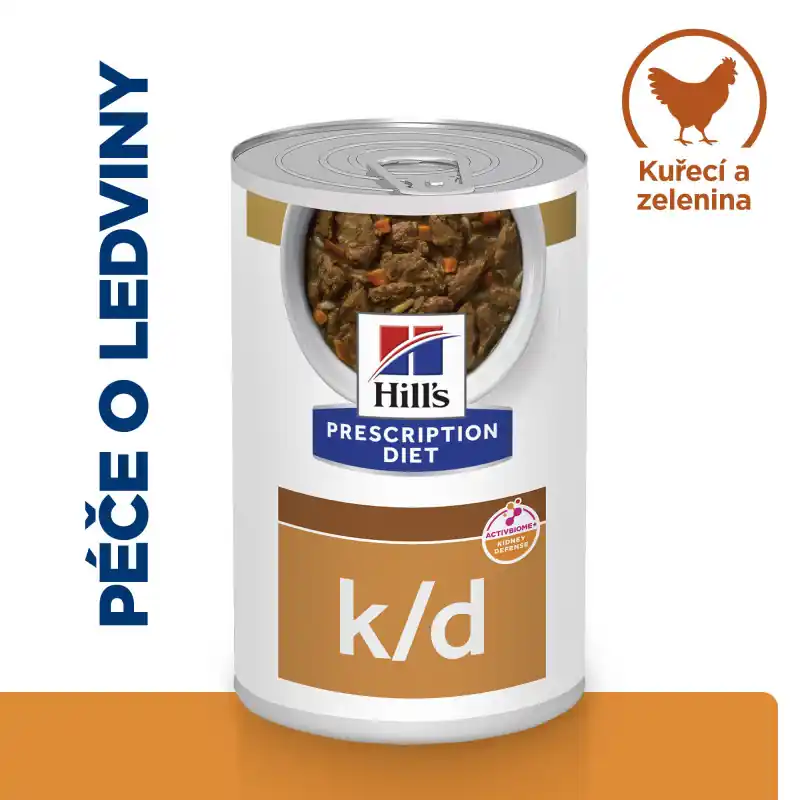 Cenově Výhodný Hill‘s PD Dog K/D Kidney Care Chicken Stew konz. 354g
