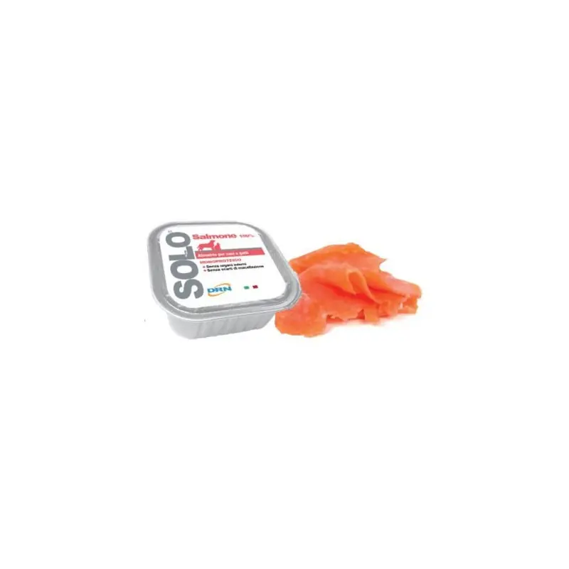 SOLO Salmone 100% (losos) vanička 100g Akční Cena