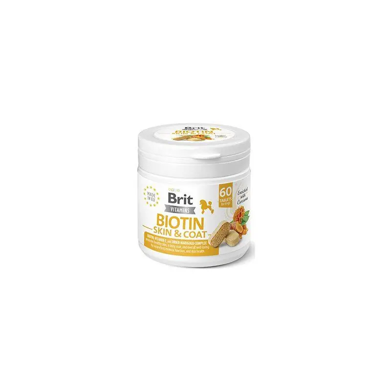 Brit Dog Vitamins Biotin Skin & Coat 120g (60tbl) Výhodná Nabídka