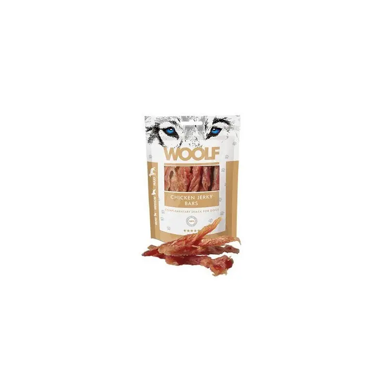WOOLF pochoutka chicken bars 100g Akční Cena