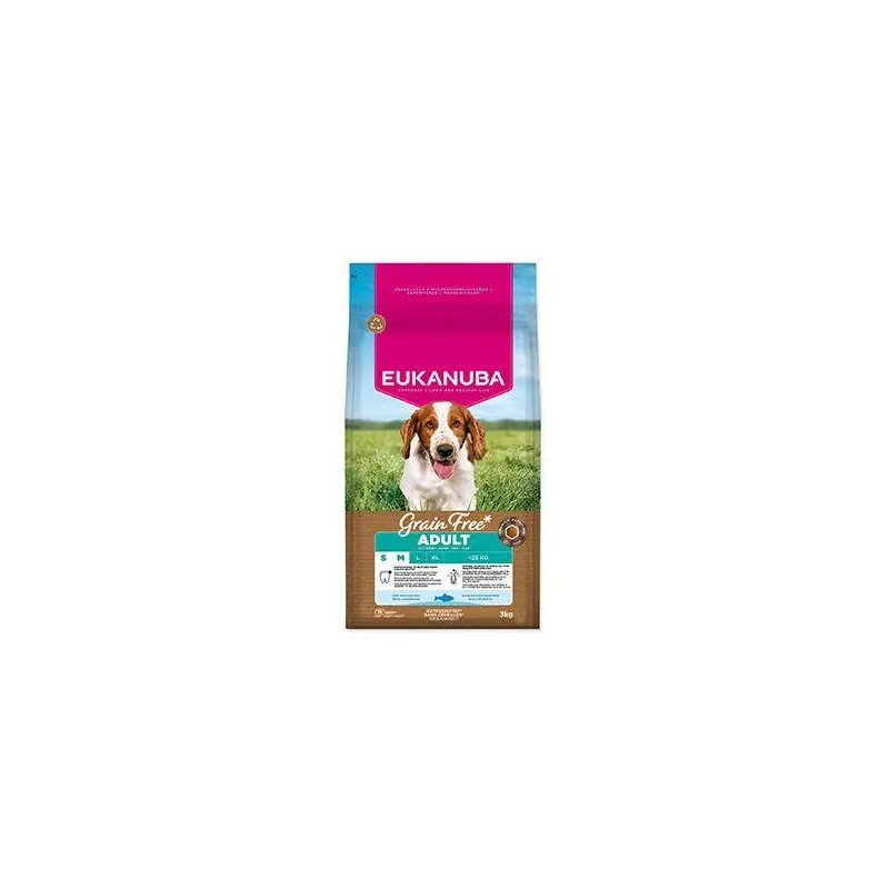 Sleva Eukanuba Dog GF Adult Small&Medium rich in Oc.Fish 3kg