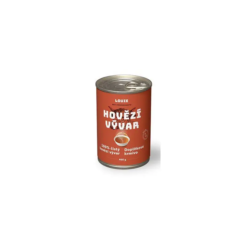 Sezónní Sleva Louie Dog konz. Hovězí vývar 400g