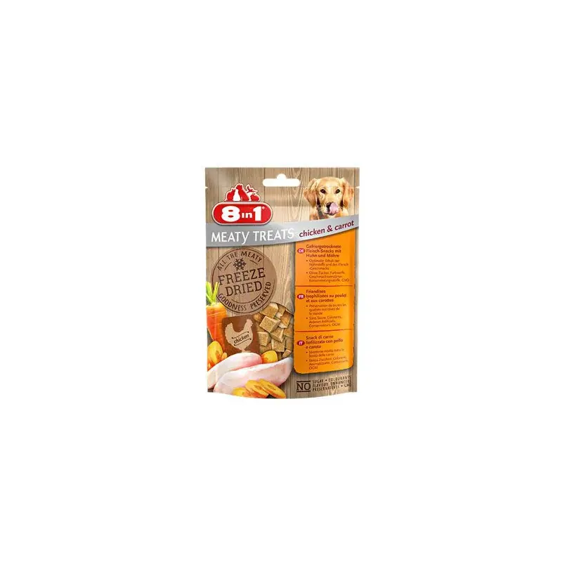 Pochoutka 8in1 FD Chicken/Carrots 50g Vysoce Kvalitní