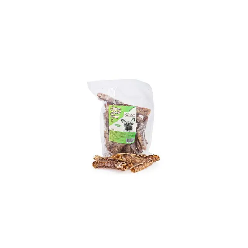 NATURECA pochoutka Jehněčí hrtany sušené 250g Speciální Cena