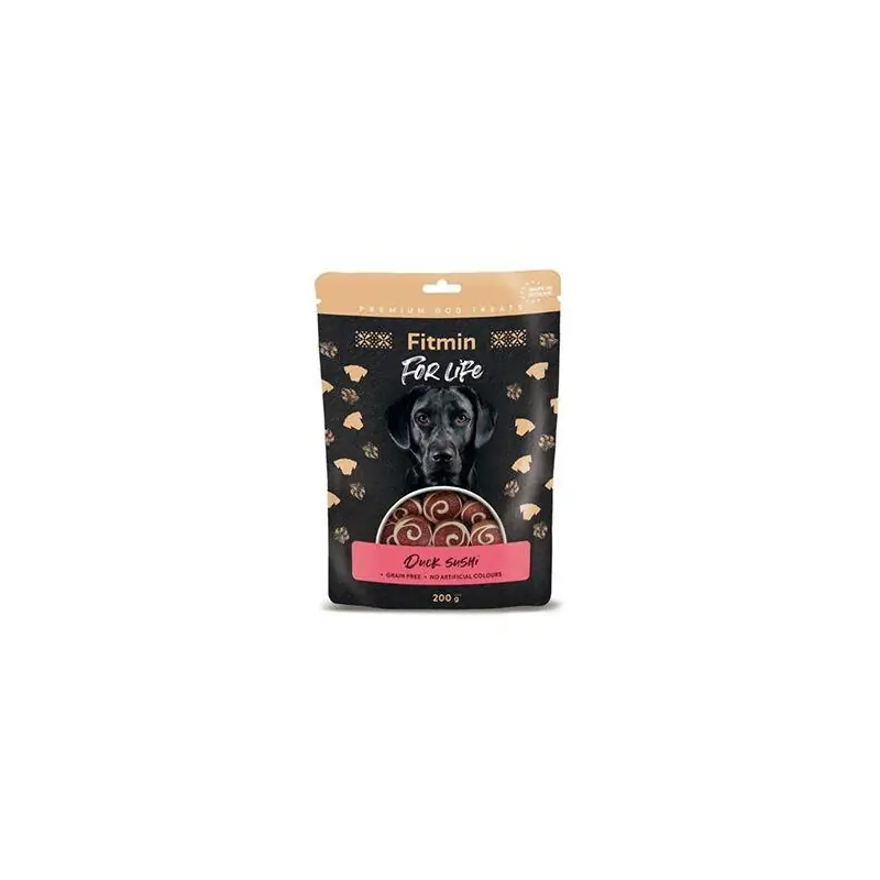 Sleva Fitmin FL dog poch. Kachní sushi 200g