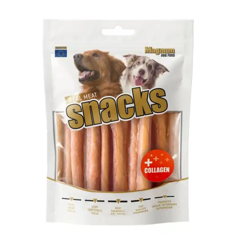 Cenově Výhodný Magnum Chicken roll on Beef stick w. Collagen 220g