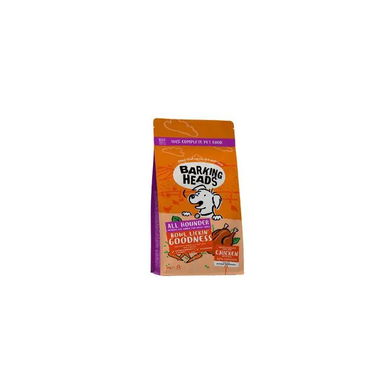 BARKING HEADS All Hounder Bowl Lickin Good Chick 2kg Přímo Od Výrobce