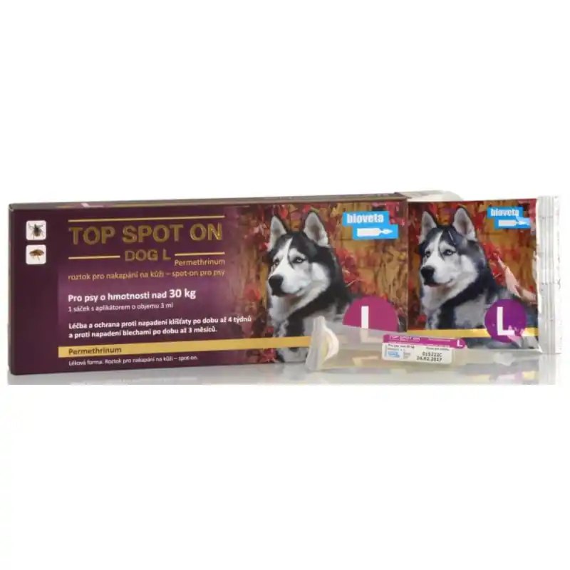 Bezpečná Platba Top spot on Dog L 1x3ml (nad 30kg)