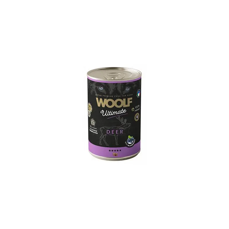 Speciální Cena WOOLF Ultimate DogFood konz. Deer 400g