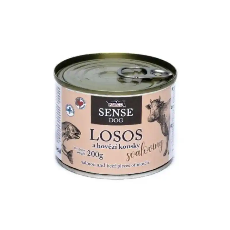 Expresní Doručení Sokol Falco SENSE DOG losos a hovězí 200g