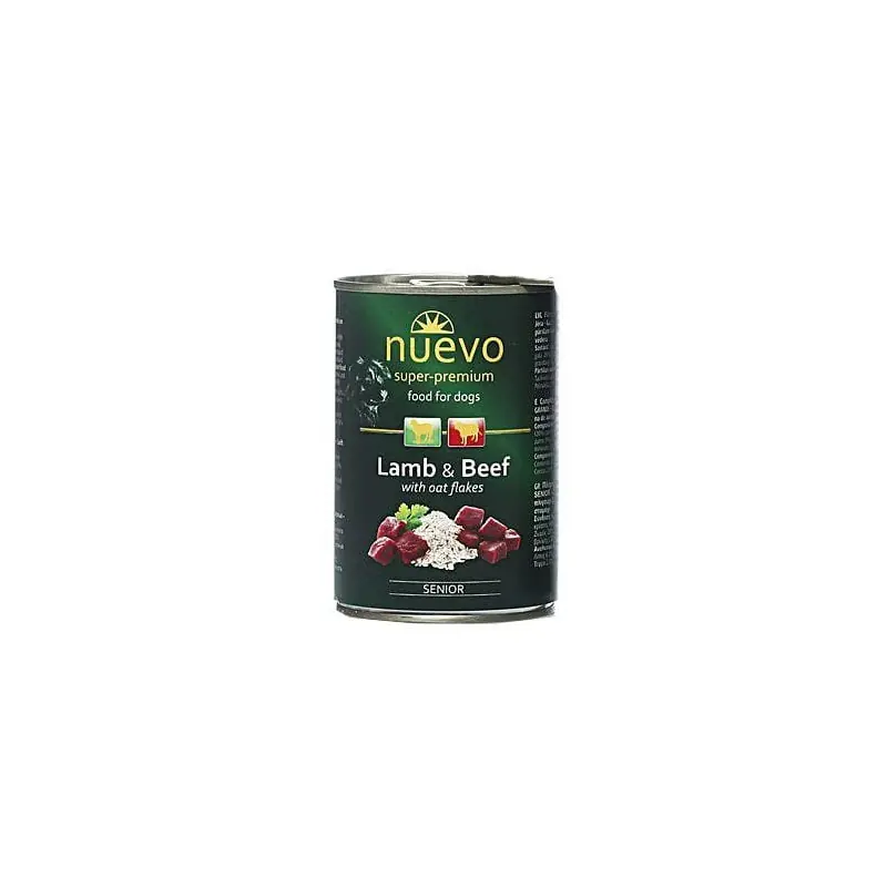 Cenově Výhodný Nuevo pes senior jehněčí s ovesnými vl. konz. 800g