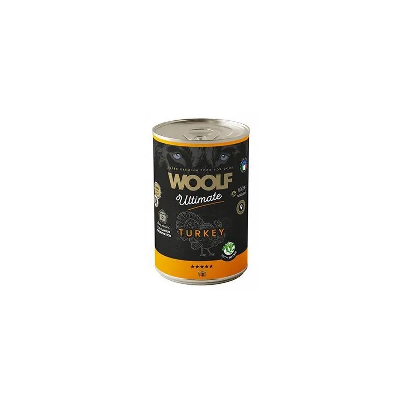 Nakupujte Hned WOOLF Ultimate DogFood konz. Turkey 400g