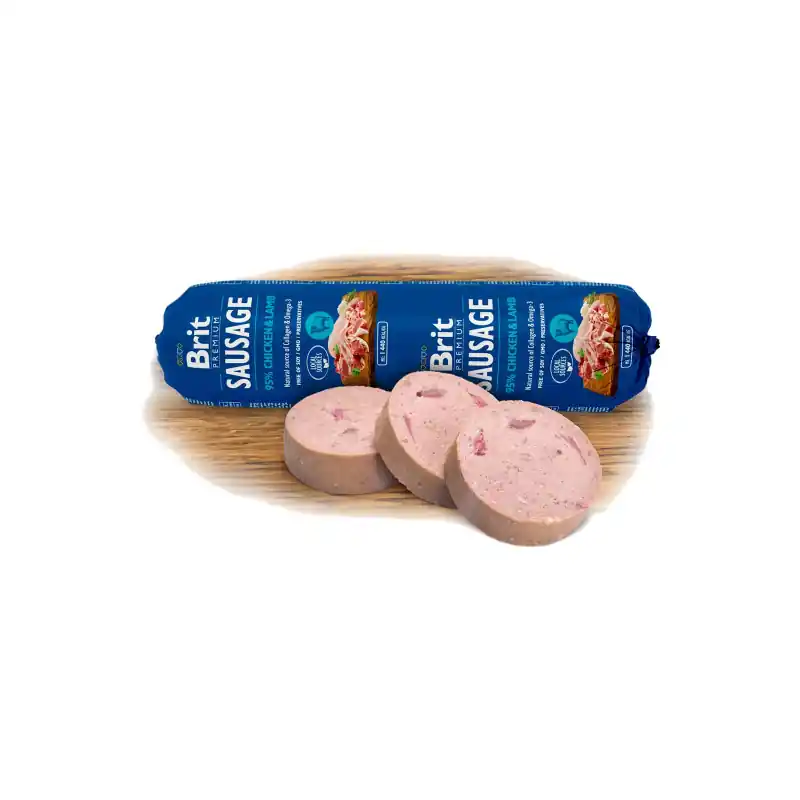 Kup Teď Brit Sausage Chicken & Lamb 800g New