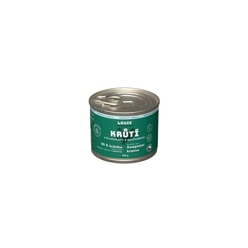 Expresní Doručení Louie Dog konz. Krůtí s brus.pastinák,prebiotiky 200g