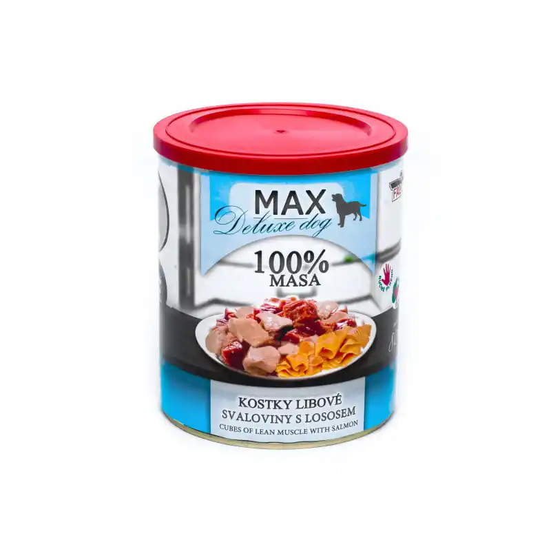 Novinka Sokol Falco Max Deluxe dog kostky hovězí + losos 800g