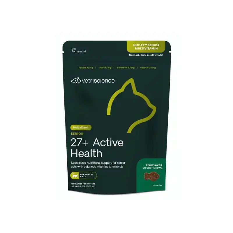 VetriScience Senior 27+ Active Multivitamin pro kočky 30ks Rychlé Dodání