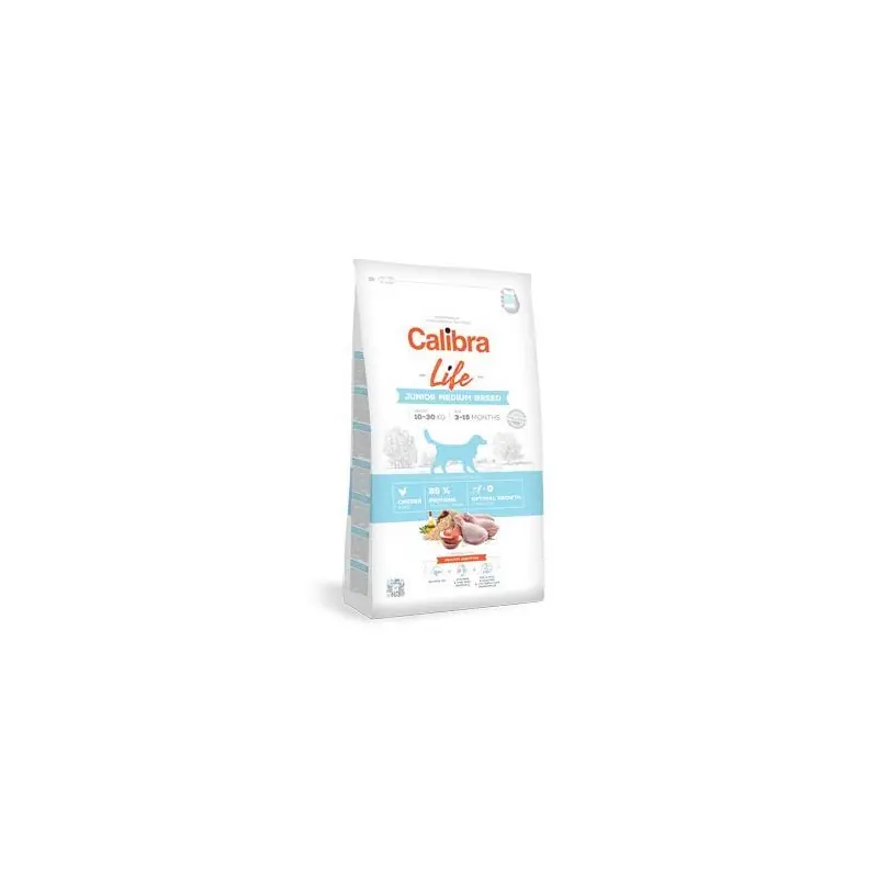 Časově Omezené Calibra Dog Life Junior Medium Breed Chicken 2,5kg