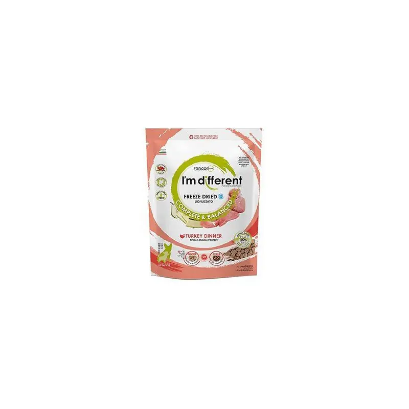 I´M DIFFERENT krmivo mrazem suš. Raw Turkey Dinner156g Ihned K Objednání