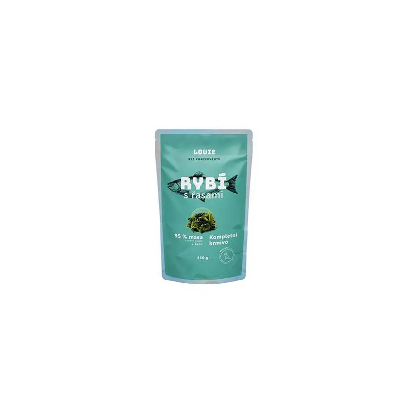 Louie Dog kapsa Rybí s řasami 150g Super Cena