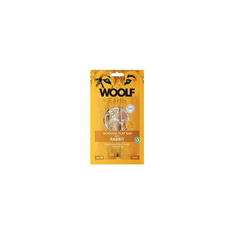 Woolf pochoutka Earth NOOHIDE M Rabbit 90g Výprodej