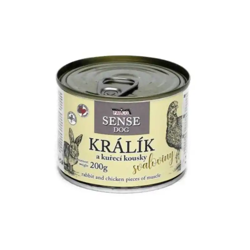 Sokol Falco SENSE DOG králík a kuřecí 200g Nejlepší Cena