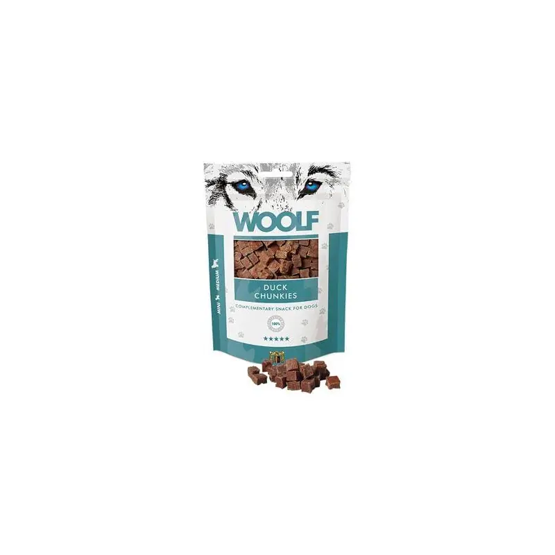 Rychlé Dodání WOOLF pochoutka duck chunkies 100g