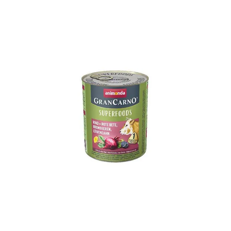 Animonda pes GRANCARNO konz. Superfoods hovězí 800g Nejlepší Volba
