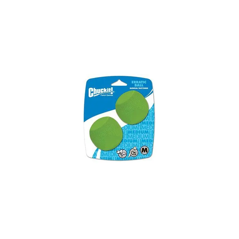 Hračka pes Chuckit Erratic Ball M 6cm/2ks Oblíbený