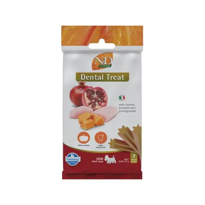 Ihned K Objednání N&D PUMPKIN Dog Dental Snack Chicken Mini 60 g