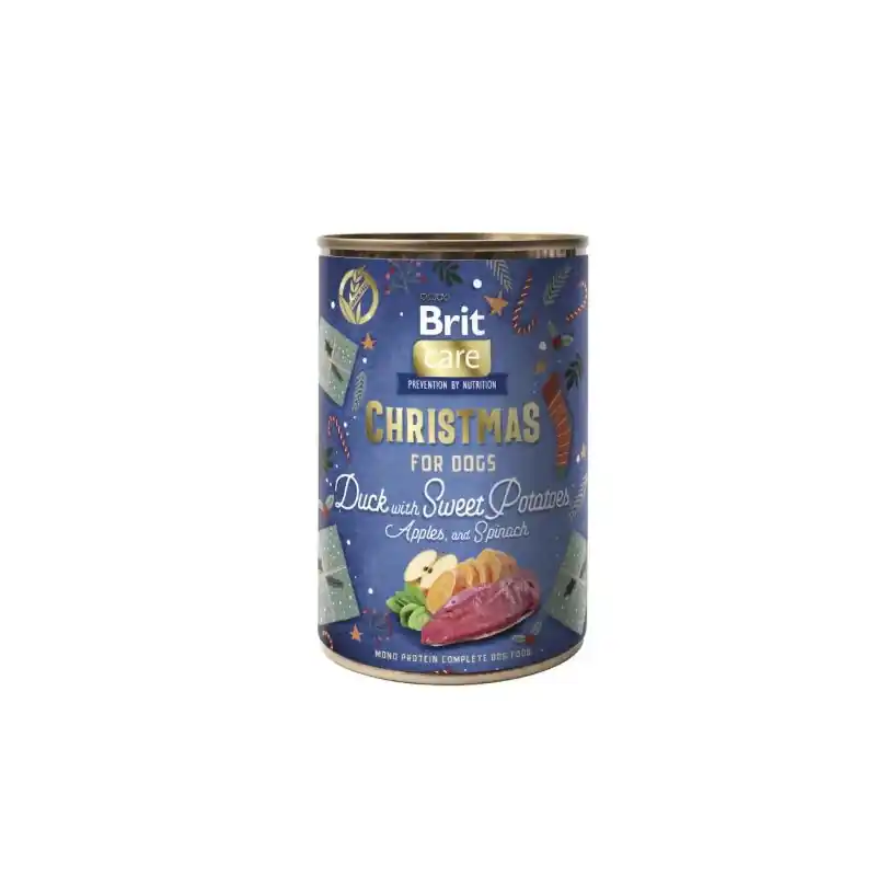 Bezpečná Platba Brit Care Dog Vánoční konzerva s kachnou 400g