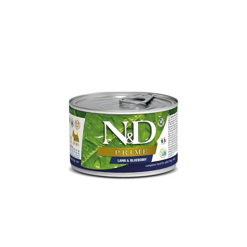 N&D DOG PRIME Adult Lamb & Blueberry Mini 140g Koupit Online