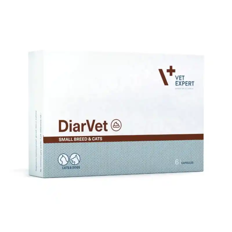 Výhodná Nabídka VetExpert DiarVet Small Breed Dog & Cats 6 kapslí