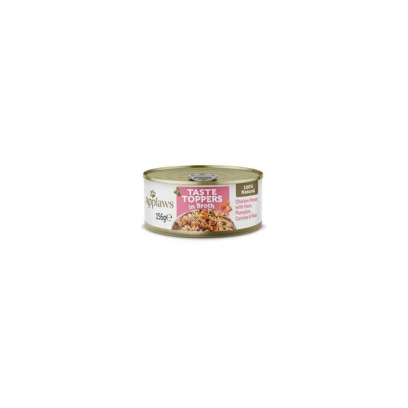 Nejlepší Volba Applaws Dog konz. Toppers Broth kuře se šunkou 156g