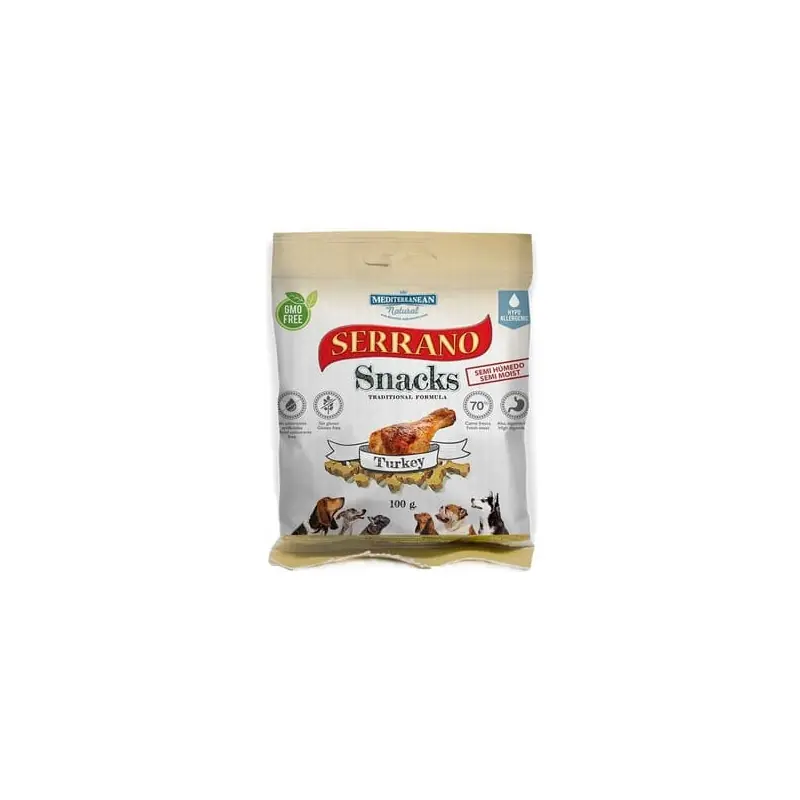 Serrano Snack for Dog-Turkey 100g Oblíbený