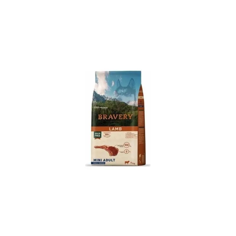 BRAVERY dog ADULT mini LAMB 7kg Levný