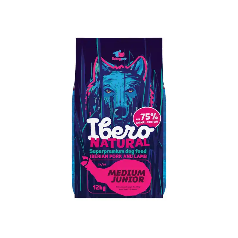 Ibero NATURAL dog Medium Junior Pork & Lamb 12kg Akční Nabídka