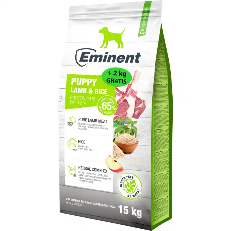 Eminent Dog Puppy Lamb & Rice 15kg Vysoce Kvalitní