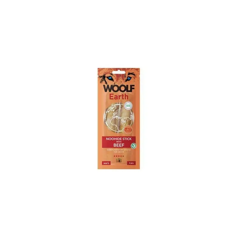 Woolf pochoutka Earth NOOHIDE L Sticks with Beef 85g Tovární Cena