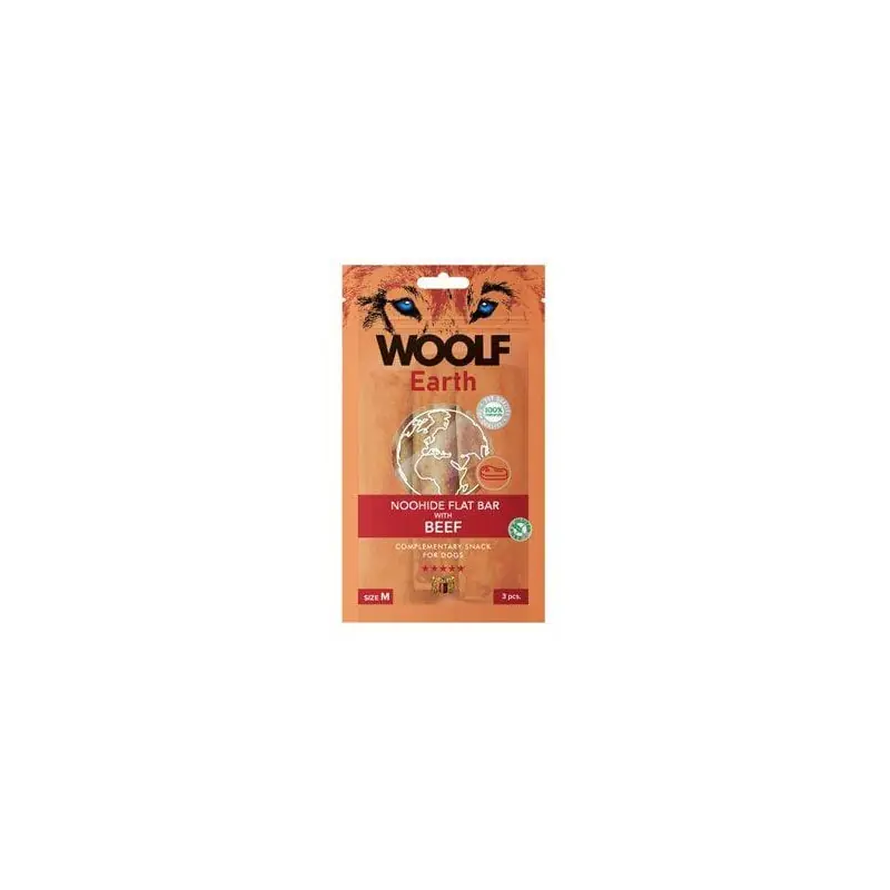 Woolf pochoutka Earth NOOHIDE M Beef 90g Top Prodej