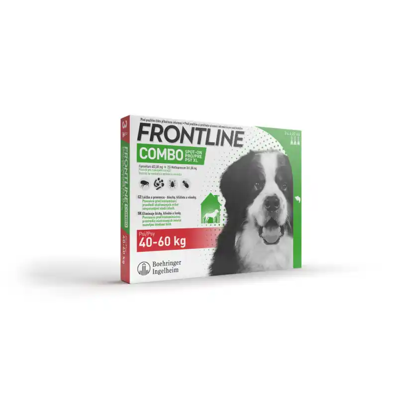 FRONTLINE COMBO spot-on pro psy XL (40-60kg)-3x4,02ml Novinka
