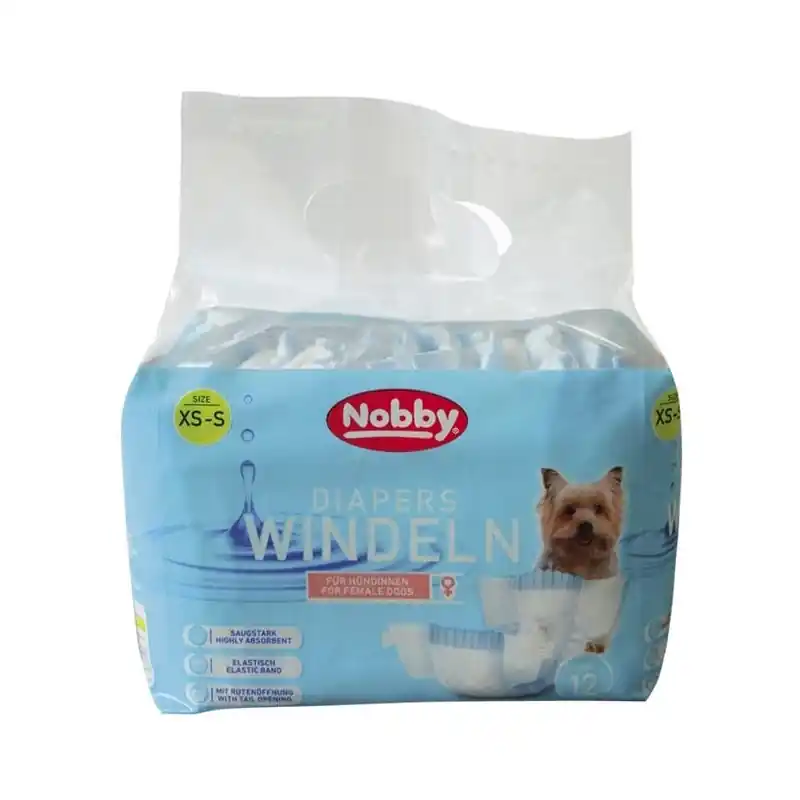 Nobby papírové pleny pro feny XS-S 20-28cm (12 ks) Aktuální