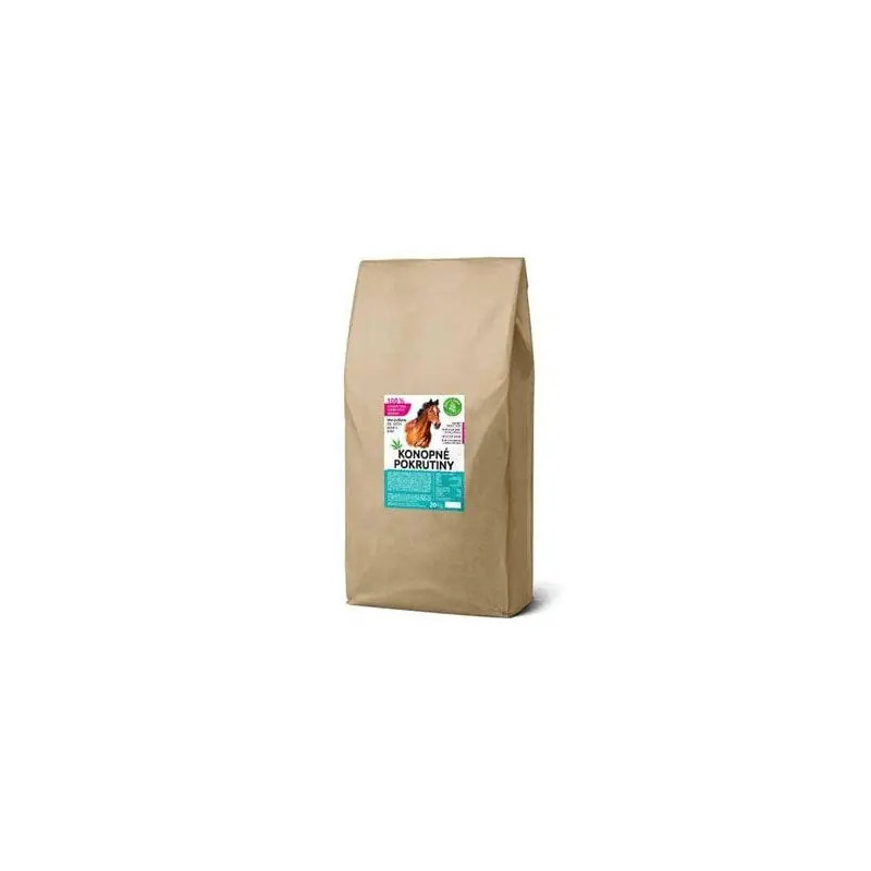 Konopné pokrutiny ve formě výlisků/plátků BIO 20 kg Finální Výprodej