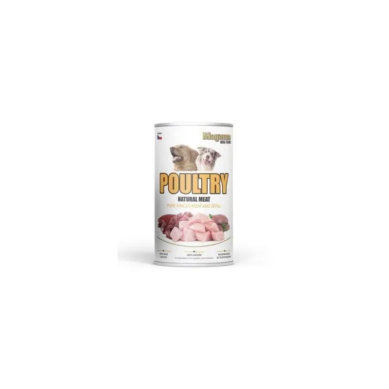 Výhodná Nabídka MAGNUM konz. Natural POULTRY Meat dog 1200g